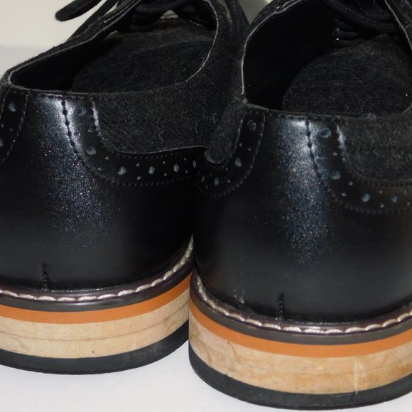 BAR III Men\'s Frankie Perforated Oxford Shoes Size 9M In Black main image 12